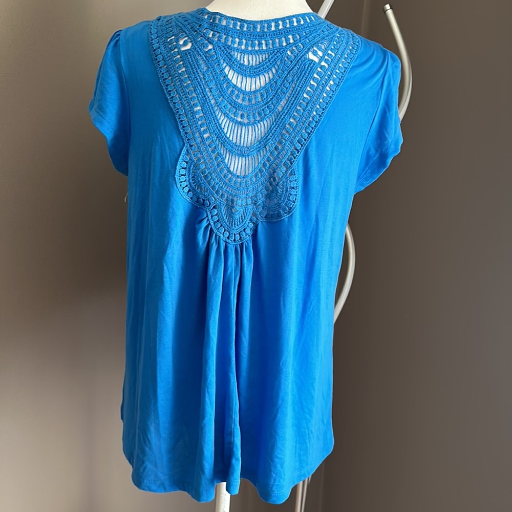 Max women cap sleeves crochet back bikini coverup top shrug